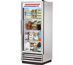 True Refrigeration T-12G 24.88-in Reach-In Refrigerator w/ Glass Door, Aluminum Sides