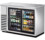 True Refrigeration TBB-24-48G-SD-S 49.13-in Back Bar Cooler, (48) 6-Pack Capacity, 2-Sliding Glass Doors, Stainless
