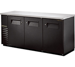 True Refrigeration TBB-24-72 73.13-in Back Bar Cooler w/ (84) 6-Pack Capacity, Black