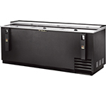 True Refrigeration TD-80-30 80.5-in Flat Top Bottle Cooler w/ (42-case) 12-oz Can Capacity, Black