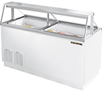 True Refrigeration TDC-67 67.75-in Dipping Cabinet w/ 12-Display & 8-Storage 3-gal Can Capacity, White