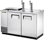 True Refrigeration TDD-2CT-S 58.88-in Club Top Draft Beer Cooler w/ 2-Keg Capacity & 2-Faucets, Stainless
