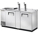 True Refrigeration TDD-3CT-S 69.13-in Club Top Draft Beer Cooler w/ 3-Keg Capacity & 2-Faucets, Stainless