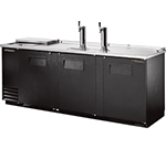 True Refrigeration TDD-4CT 90.38-in Club Top Draft Beer Cooler w/ 4-Keg Capacity & 2-Faucets, Black