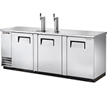 True Refrigeration TDD-4-S 90.38-in Draft Beer Cooler w/ 4-Keg Capacity & 2-Faucets, Stainless