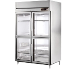 True Refrigeration STG2H-4HG 53" Reach-In Heated Cabinet - 2-Glass Half Doors, Stainless/Aluminum
