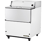 True Refrigeration TMC-34 34-in Mobile Milk Cooler w/ 8-Crate Capacity & Flip-Up Lids, White