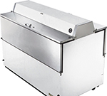 True Refrigeration TMC-58-DS-SS 58-in Mobile Milk Cooler, 16-Crate Capacity & Dual-Side Lid, Stainless Interior
