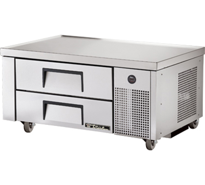 True TRCB-48 48" Refrigerated Chef Base - 2-Drawers, Aluminum/Stainless
