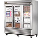 True Refrigeration TS-72FGLD Reach In Freezer w/ Glass Door & LED Lights, All Stainless, 72-cu ft