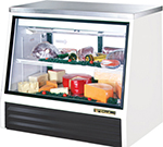 True Refrigeration TSID-48-2-L 48.63-in Counter-Height See-Thru Deli Case w/ 2-Rear Doors, White