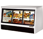 True Refrigeration TSID-72-6-L 72.5-in Low-Height Pass-Thru Deli Case w/ 3-Glass Front & 3-Full Rear Doors