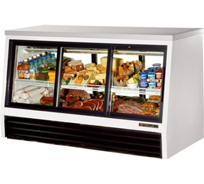 True Refrigeration TSID-72-6-L 72.5-in Low-Height Pass-Thru Deli Case w/ 3-Glass Front & 3-Full Rear Doors