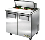 True TSSU-36-8 36.38-in Sandwich Unit w/ (8) 1/6-Pan Capacity & 2-Full Doors