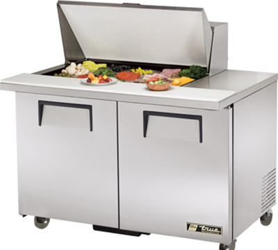 True Refrigeration TSSU-48-15M-B-ADA 48.38-in Mega Top Sandwich Unit w/ (15) 1/6-Pan Capacity & 2-Full Doors, ADA