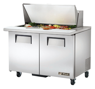 True TSSU-48-18M-B 48.38" Sandwich/Salad Prep Table w/ Refrigerated Base, 115v