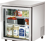True Refrigeration TUC-27G 27.63-in Undercounter Refrigerator w/ Glass Door, Stainless Exterior
