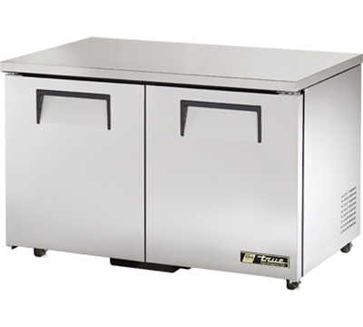 True TUC-48-ADA 48" Undercounter Refrigerator - 2-Solid Doors, Aluminum/Stainless, ADA
