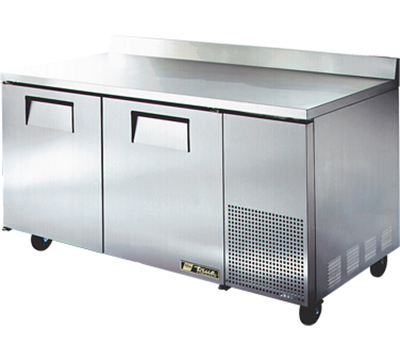 True Refrigeration TWT-67F-HD 67.25-in Deep Work Top Freezer w/ 2-Solid Doors, All Stainless