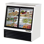 True Refrigeration TSID-48-4 48.5" Self Service Refrigerated Deli Case w/ Straight Glass - (3) Level, 115v