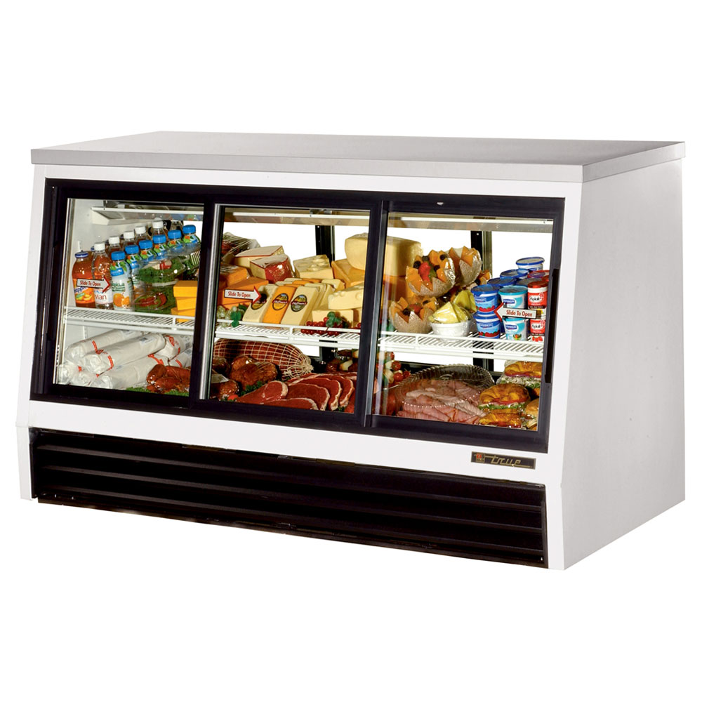 True TSID-72-6-L 72.5" Self Service Refrigerated Deli Case w/ Straight Glass - (2) Level, 115v