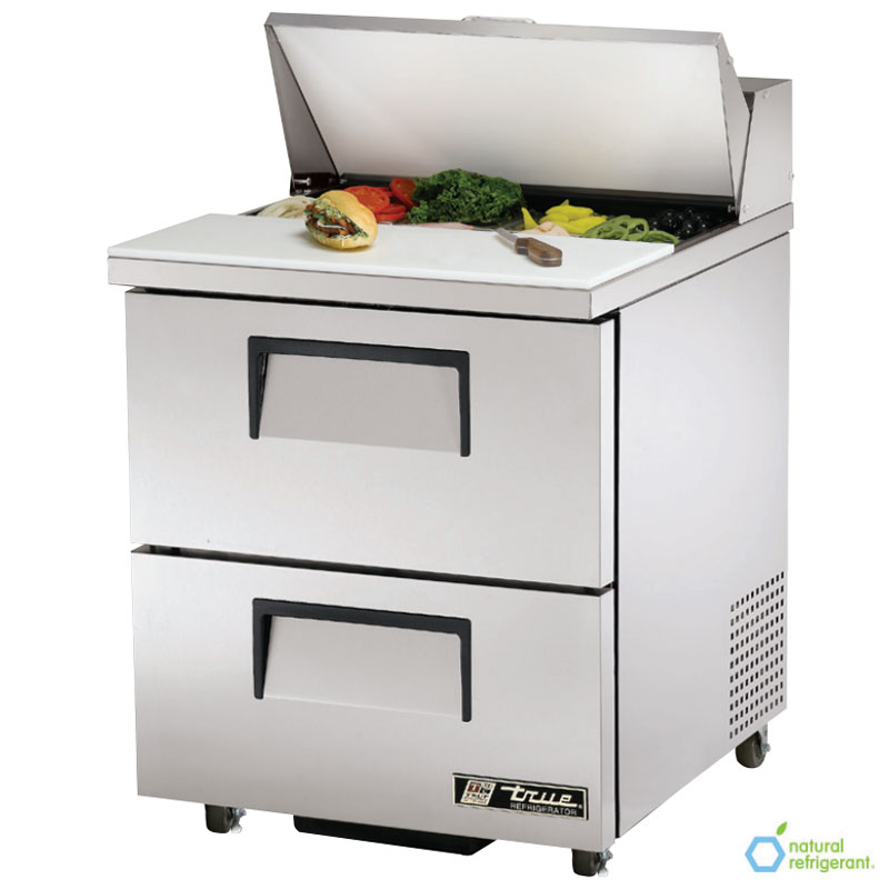 True TSSU-27-8D-2-ADA 27.63" Sandwich/Salad Prep Table w/ Refrigerated Base, 115v
