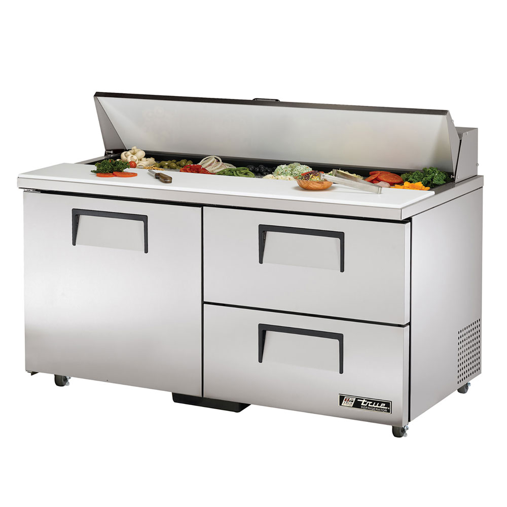 True TSSU-60-16D-2ADA 60.38" Sandwich/Salad Prep Table w/ Refrigerated Base, 115v
