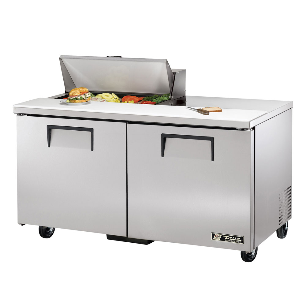 True TSSU-60-8 60.38" Sandwich/Salad Prep Table w/ Refrigerated Base, 115v