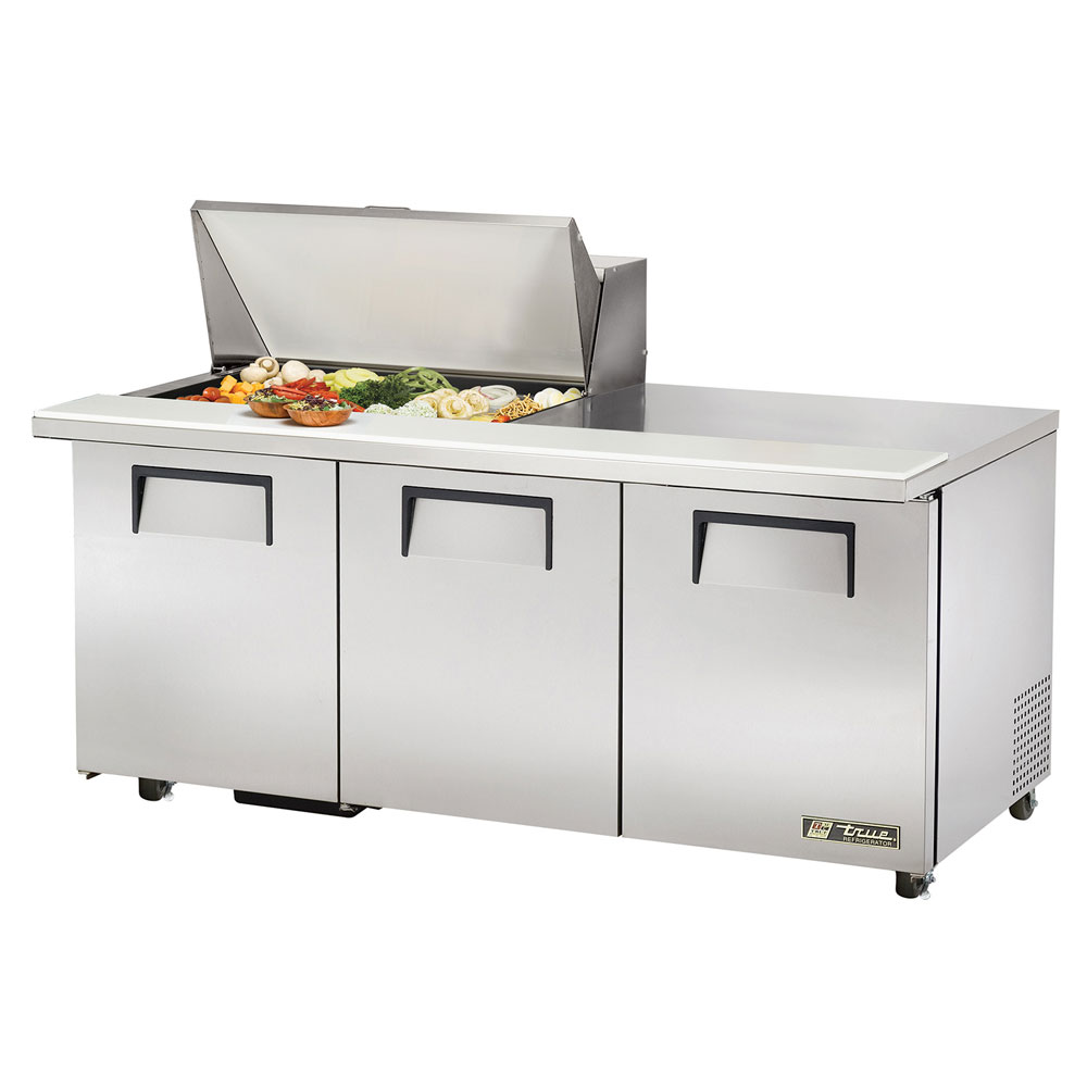 True TSSU-72-15M-B 72.38" Sandwich/Salad Prep Table w/ Refrigerated Base, 115v