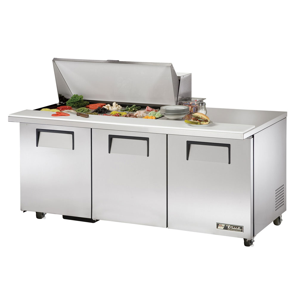 True TSSU-72-18M-BADA 72.38" Sandwich/Salad Prep Table w/ Refrigerated Base, 115v