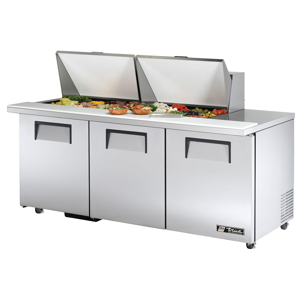 True TSSU-7224MBSTADA 72.38" Sandwich/Salad Prep Table w/ Refrigerated Base, 115v
