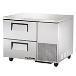 True TUC-44D-2 11.4-cu ft Undercounter Refrigerator w/ (1) Section & (2) Drawers, 115v