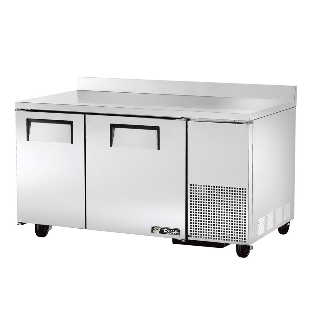 True TWT-60-32 60.25" Work Top Refrigerator w/ (2) Sections, 115v