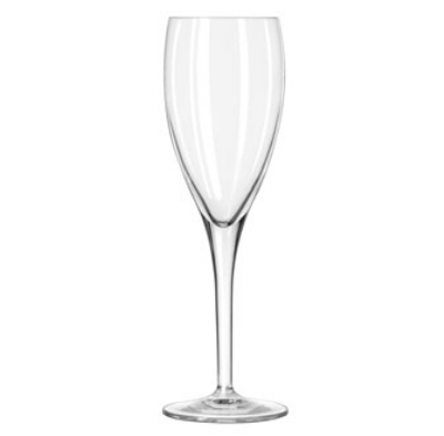 Libbey Glass C142ZX Luigi Bormioli Michelangelo Flute Glass, 6.5-oz