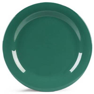 Carlisle 10 1/2 Durus Dinner Plate   Narrow Rim, Melamine, Meadow Green