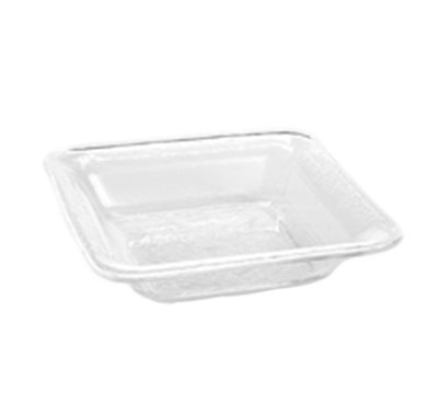 American Metalcraft 12 Square Rain Bowl   Clear Styrene