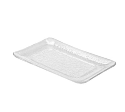 American Metalcraft Rectangular Rain Tray   12 3/4x8 1/2 Clear Styrene