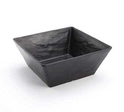 American Metalcraft Square Bowl w/ 108 oz Capacity, Melamine, Black