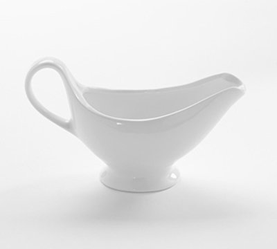 American Metalcraft 9 oz Gravy Boat   White Porcelain