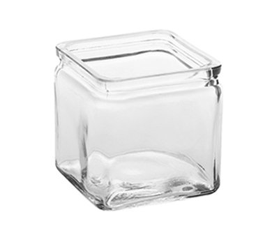 American Metalcraft 24 oz Square Glass Jar