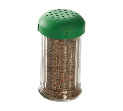 American Metalcraft 12 oz SAN Shaker   Perforated Green Lid