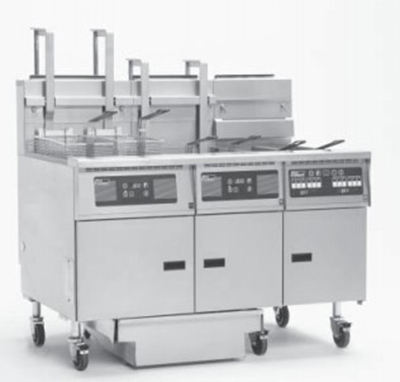 Pitco Fryer w/ Filter Drawer System (4)50 lb Capacity Millivolt Controls LP Export