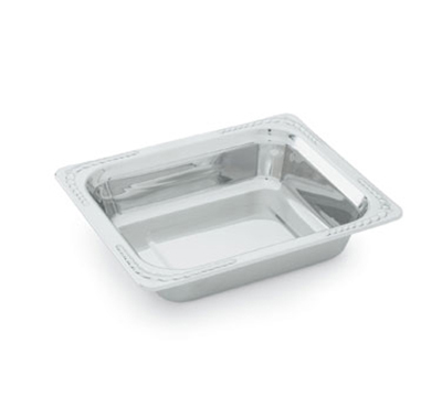 Vollrath 3.4 qt Decorative Half Size Rectangular Pan   2 3/4 Deep, Stainless